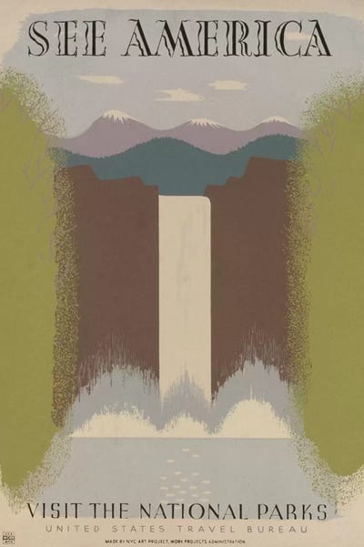 Advertisements: Visit The National Parks by Library of Congress