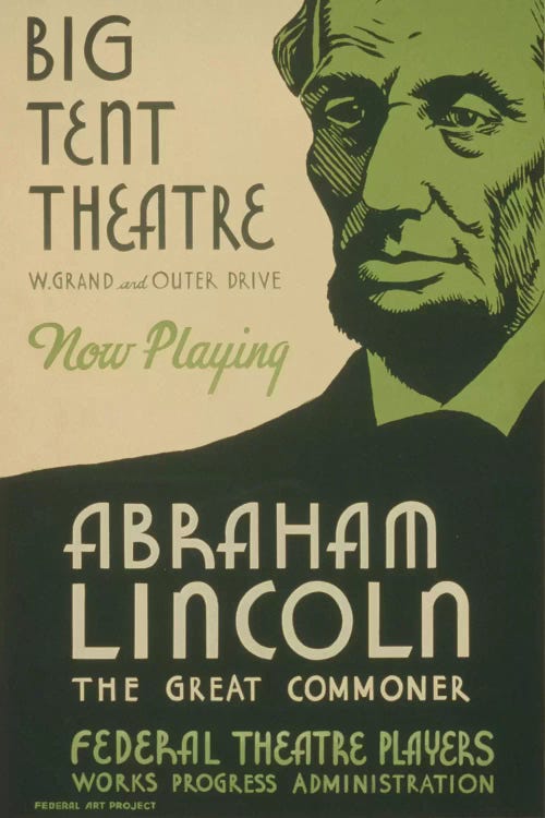 Abraham Lincoln: The Great Commoner by Library of Congress wall art