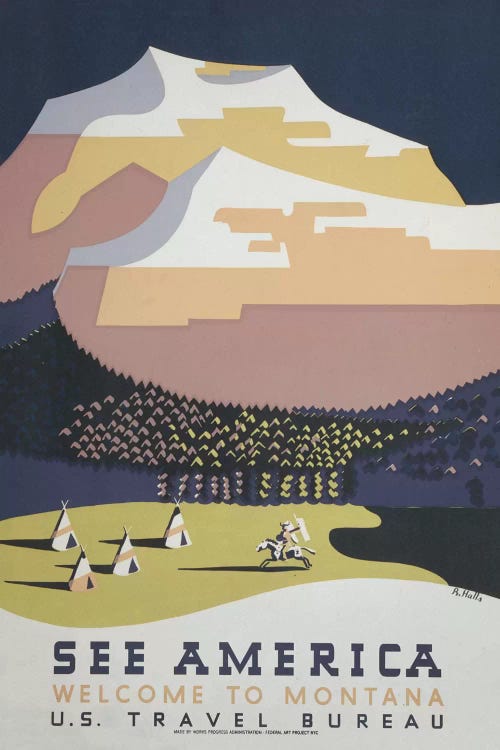 Welcome To Montana II by Library of Congress wall art