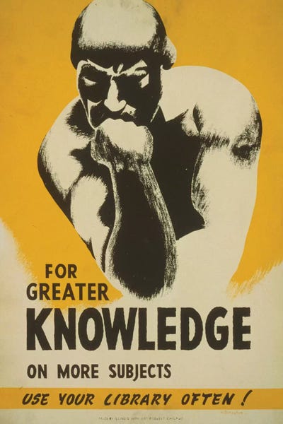 Use Your Library Often! by Library of Congress metal wall art