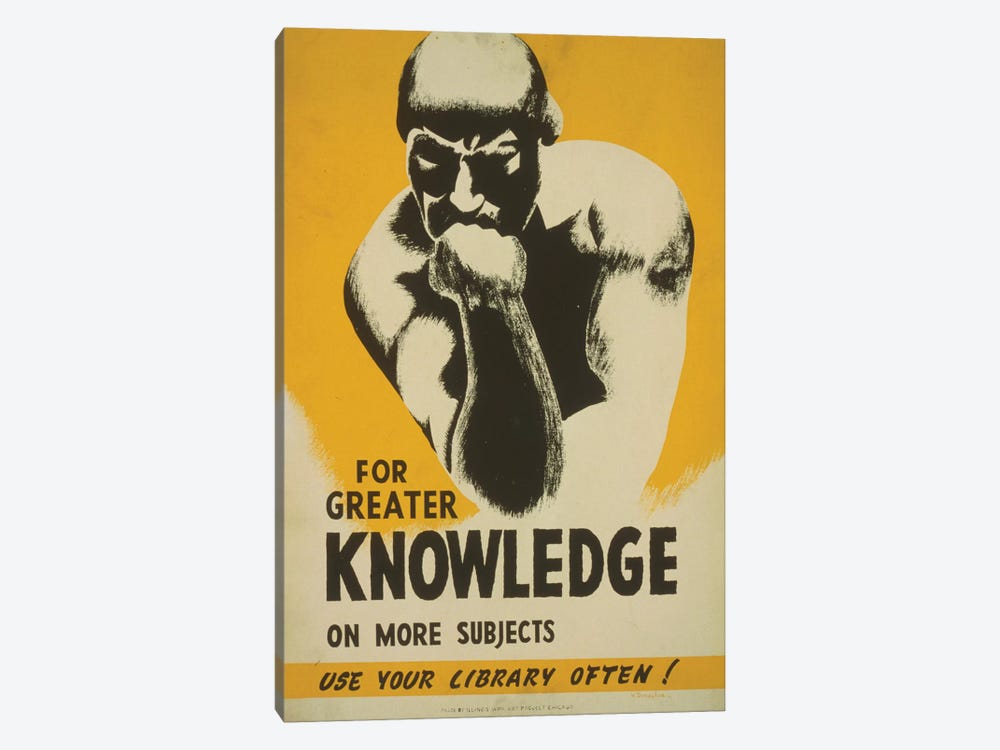 Use Your Library Often! by Library of Congress 1-piece Canvas Wall Art