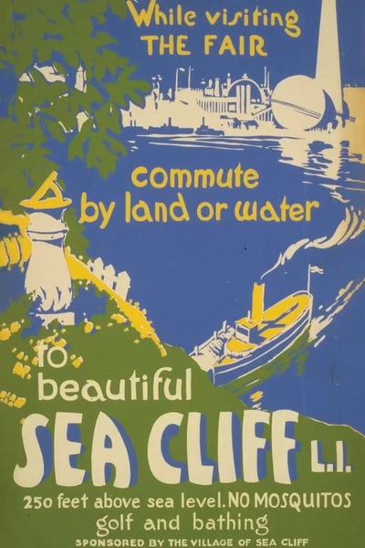 Advertisements: Visit Sea Cliff, L.I. by Library of Congress