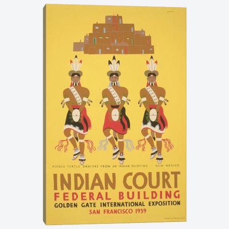 WPA Art Project: Indian Court Canvas Print #LOC30} by Library of Congress Canvas Wall Art