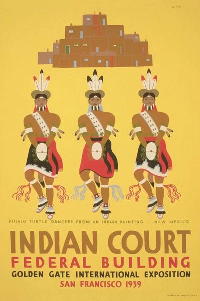 Library of Congress: WPA Art Project: Indian Court by Library of Congress