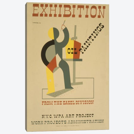 WPA Art Project: Oil Paintings From The Easel Division Canvas Print #LOC31} by Library of Congress Canvas Art