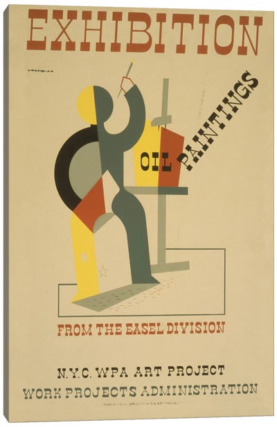 WPA Art Project: Oil Paintings From The Easel Division Canvas Art Print - Library of Congress