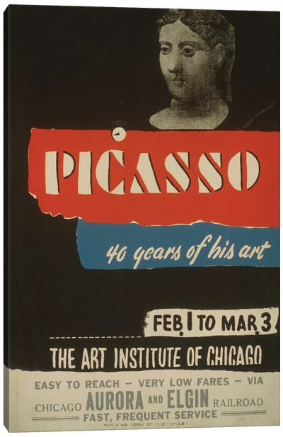 WPA Art Project: Picasso - 40 Years Of His Art Canvas Art Print
