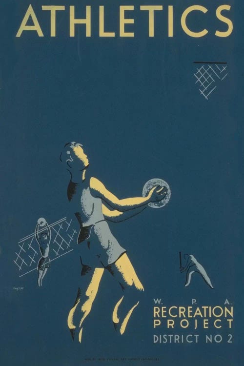 WPA Recreation Project: Athletics I by Library of Congress wall art