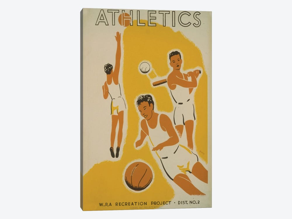 WPA Recreation Project: Athletics II by Library of Congress 1-piece Canvas Art