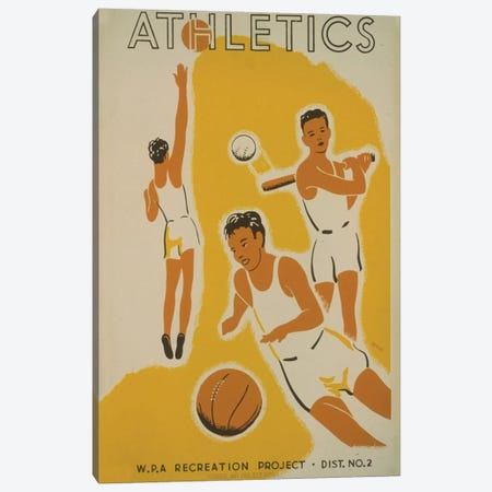 WPA Recreation Project: Athletics II Canvas Print #LOC34} by Library of Congress Canvas Art Print
