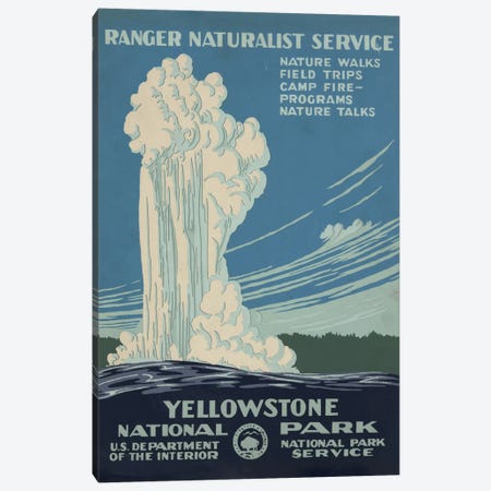 Yellowstone National Park (Ranger Naturalist Service) Canvas Print #LOC36} by Library of Congress Canvas Art Print