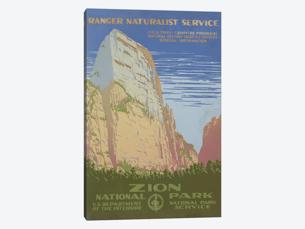 Zion National Park (Ranger Naturalist Service) by Library of Congress 1-piece Art Print