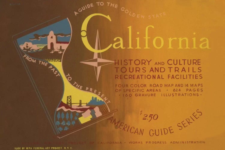 The Golden State by Library of Congress wall art