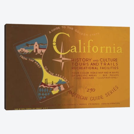 The Golden State Canvas Print #LOC4} by Library of Congress Canvas Artwork