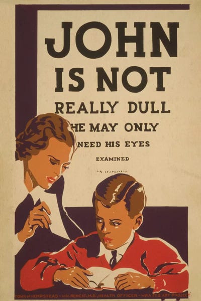 Get Your Eyes Examined by Library of Congress framed wall art