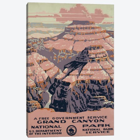 Grand Canyon National Park (A Free Government Service) Canvas Print #LOC6} by Library of Congress Canvas Art
