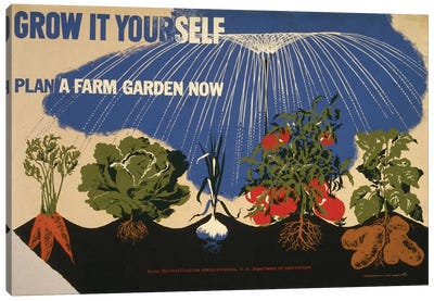 Grow It Yourself Canvas Art Print - Vintage Travel Posters