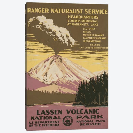 Lassen Volcanic National Park (Ranger Naturalist Service) Canvas Print #LOC8} by Library of Congress Canvas Print