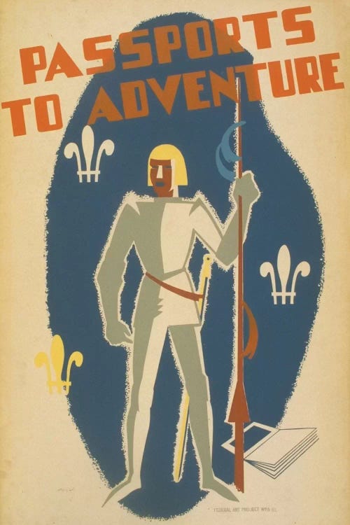 Passports To Adventure by Library of Congress wall art
