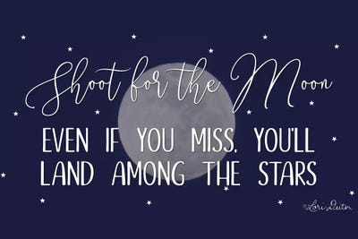 Shoot for the Moon by Lori Deiter framed canvas print