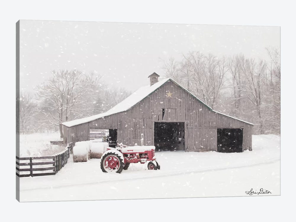 Tractor for Sale by Lori Deiter 1-piece Canvas Print