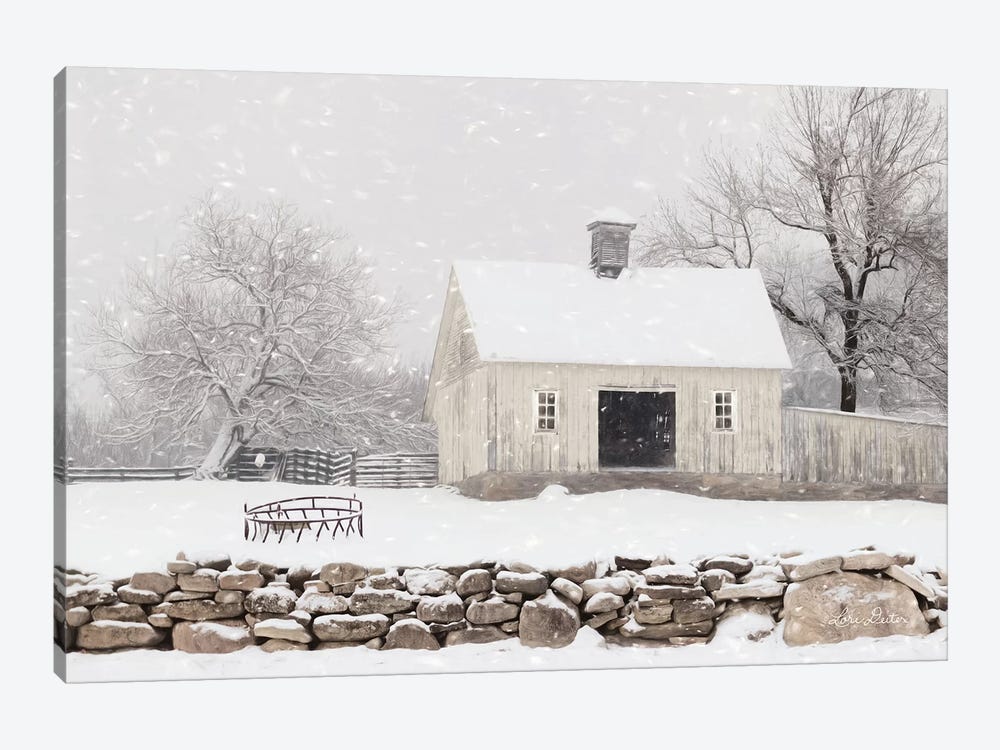 Virginia Snow Storm by Lori Deiter 1-piece Canvas Art Print