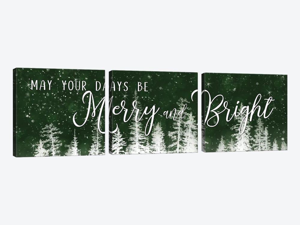 Merry and Bright  by Lori Deiter 3-piece Canvas Artwork