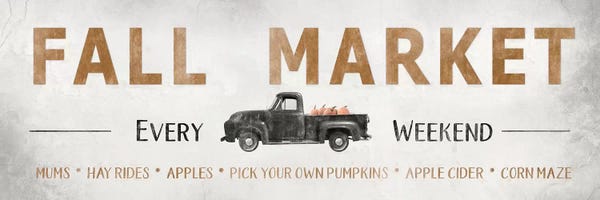 Typography: Fall Market   by Lori Deiter