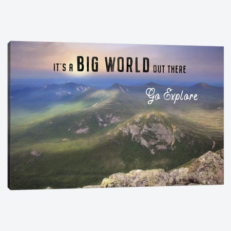 It's a Big World Out There Canvas Print #LOD152} by Lori Deiter Canvas Wall Art