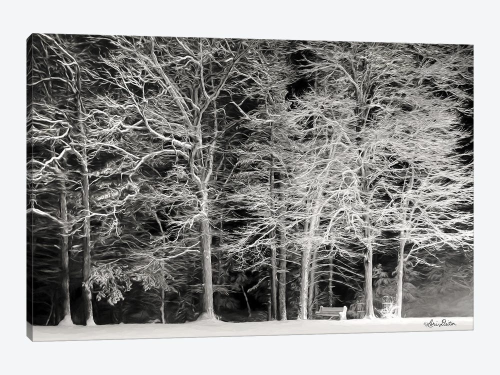 Snowy Trees by Lori Deiter 1-piece Canvas Artwork