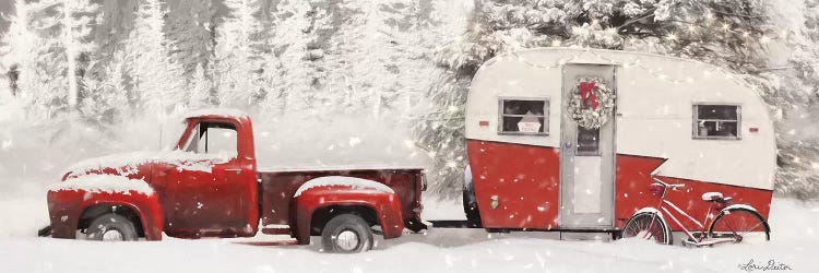 Christmas Camper with Bike