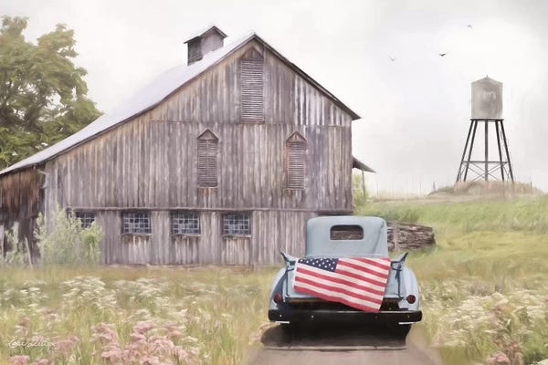 American Décor: Flag on Tailgate by Lori Deiter