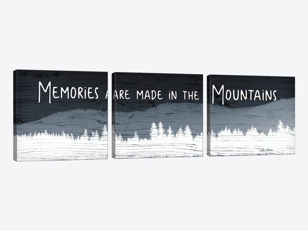 Memories are Made in the Mountains by Lori Deiter 3-piece Canvas Wall Art