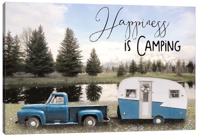 Spring Camping II   Canvas Art Print - Happiness Art