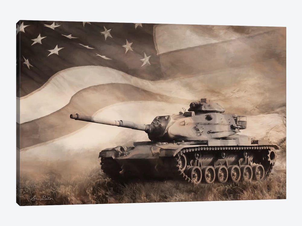 The Liberator Tank by Lori Deiter 1-piece Art Print