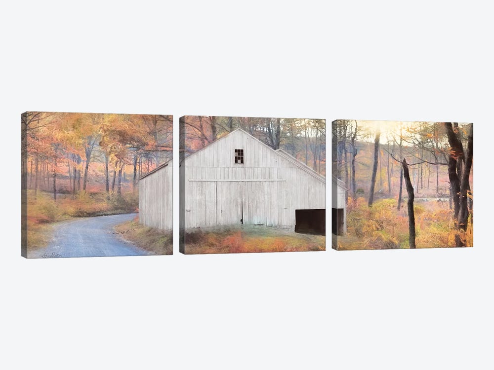 Fall at the Barn by Lori Deiter 3-piece Canvas Artwork