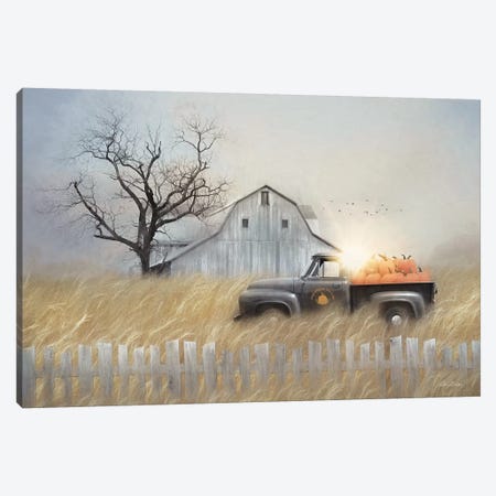 Fall Pumpkin Harvest Canvas Print #LOD217} by Lori Deiter Canvas Wall Art