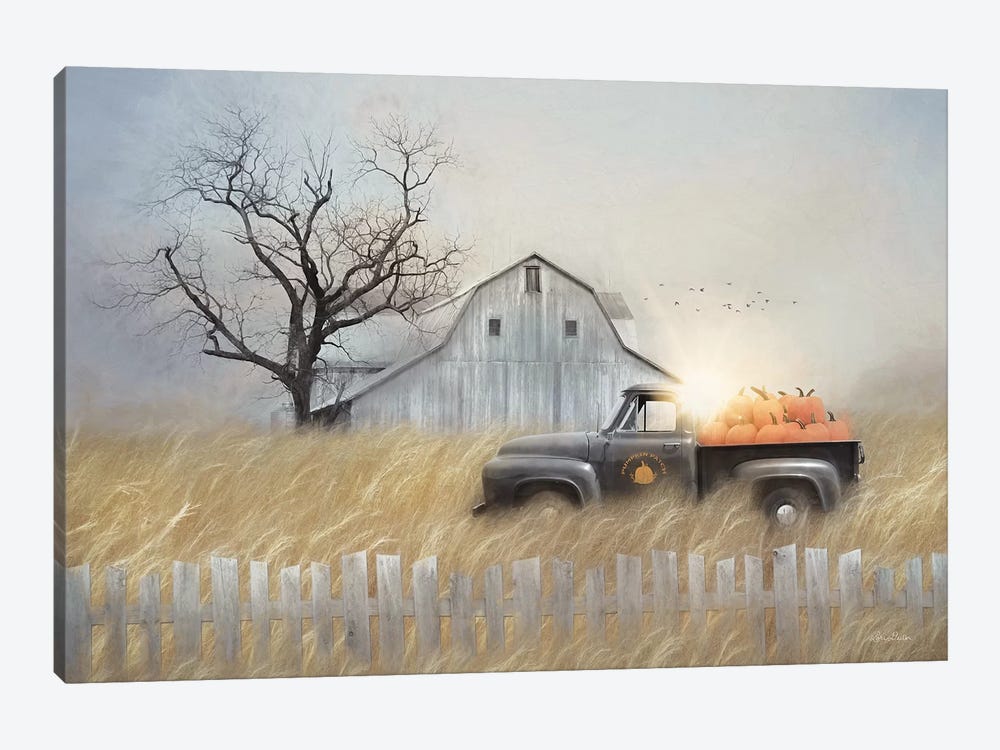 Fall Pumpkin Harvest by Lori Deiter 1-piece Art Print