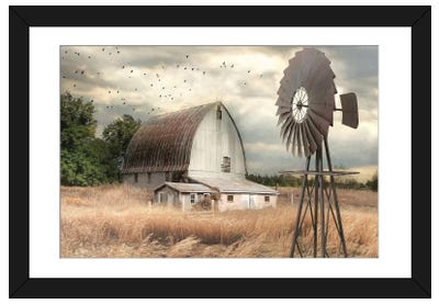 Henderson Bay Farm Paper Art Print - All Products
