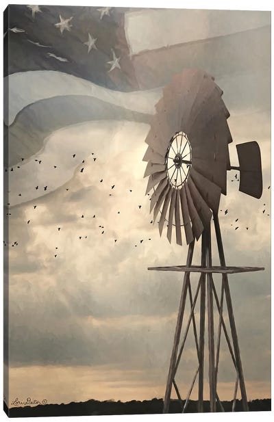 Land That I Love Windmill I Canvas Art Print - Farm Art
