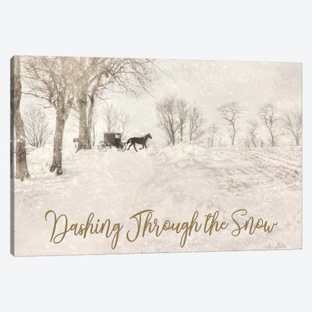 Dashing Through The Snow Canvas Print #LOD240} by Lori Deiter Canvas Wall Art