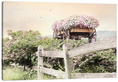 Flower Wagon Canvas Art Print - Lori Deiter