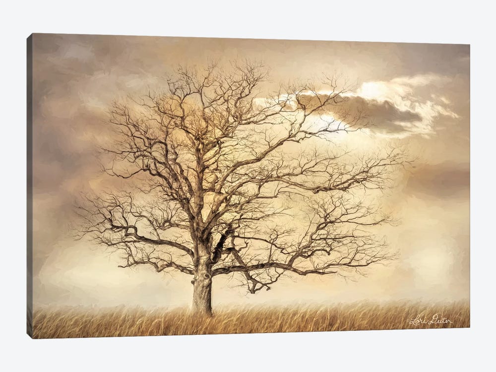 Golden Tree by Lori Deiter 1-piece Canvas Print