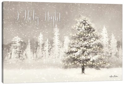 O Holy Night Canvas Art Print - Christmas Signs & Sentiments