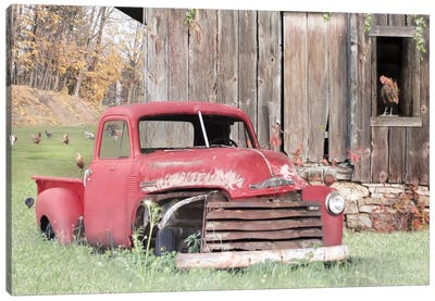 Red And Rusty I Canvas Art Print - Dereliction