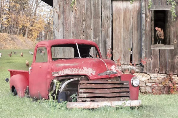 Dereliction: Red And Rusty I by Lori Deiter