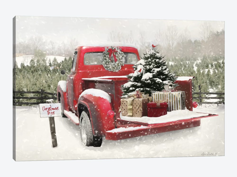 Truck Full Of Presents by Lori Deiter 1-piece Canvas Print
