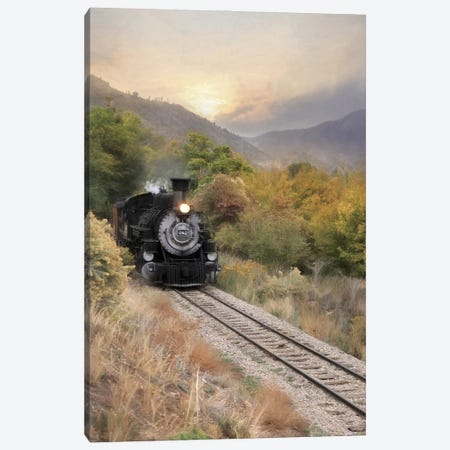 Durango Train At Sunset Canvas Print #LOD305} by Lori Deiter Canvas Art