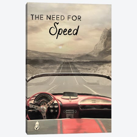 The Need For Speed Canvas Print #LOD313} by Lori Deiter Canvas Artwork