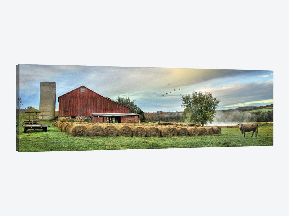 Hay Harvest by Lori Deiter 1-piece Canvas Print